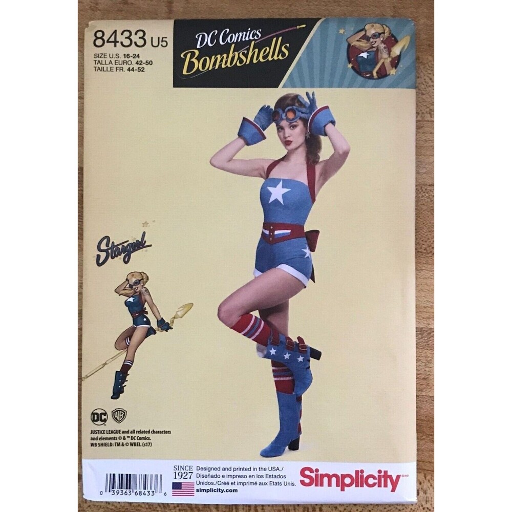 #8433 Simplicity Womans costume sewing pattern 16-24